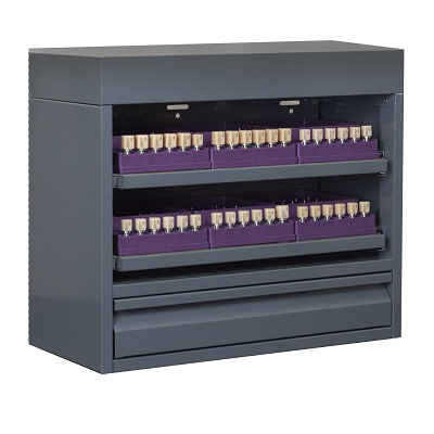 -CAD/CAM Block Locker, Small w/Plum Organizers thumbnail 2