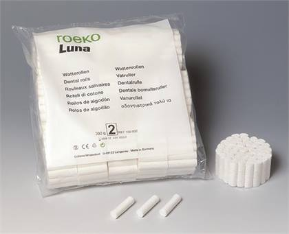 Roeko Luna Cotton Rolls, Non-Sterile, # 1, 5/16" x 1 1/2", White, 1000/Pk, 104001 thumbnail 5