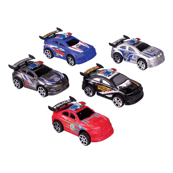 Toy Pull Back Cars Police Assorted Colors Plastic 24/Pk product image