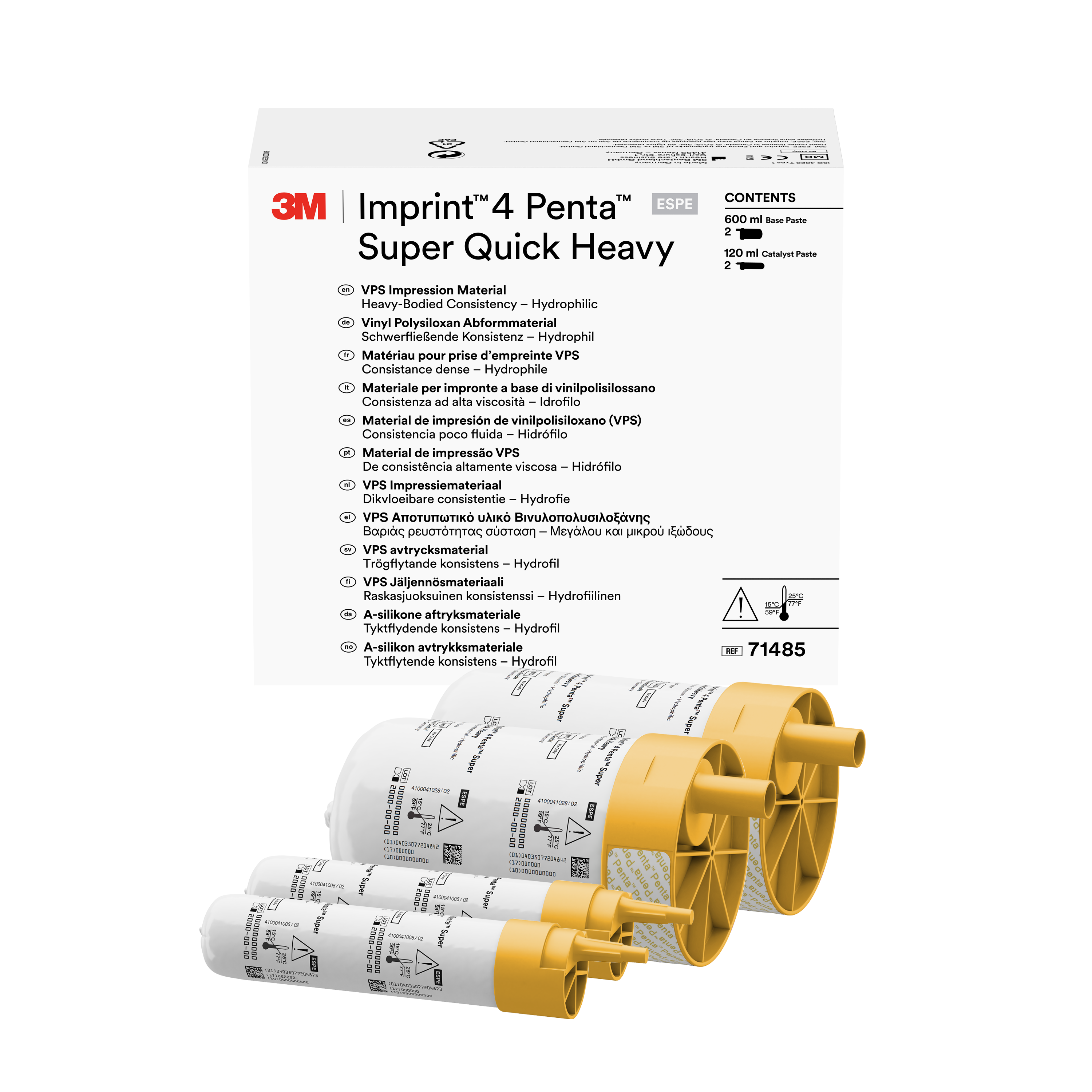 Imprint 4 Penta VPS Impression Material, Refill, Super Quick, Heavy Body, 1/Pk thumbnail 14