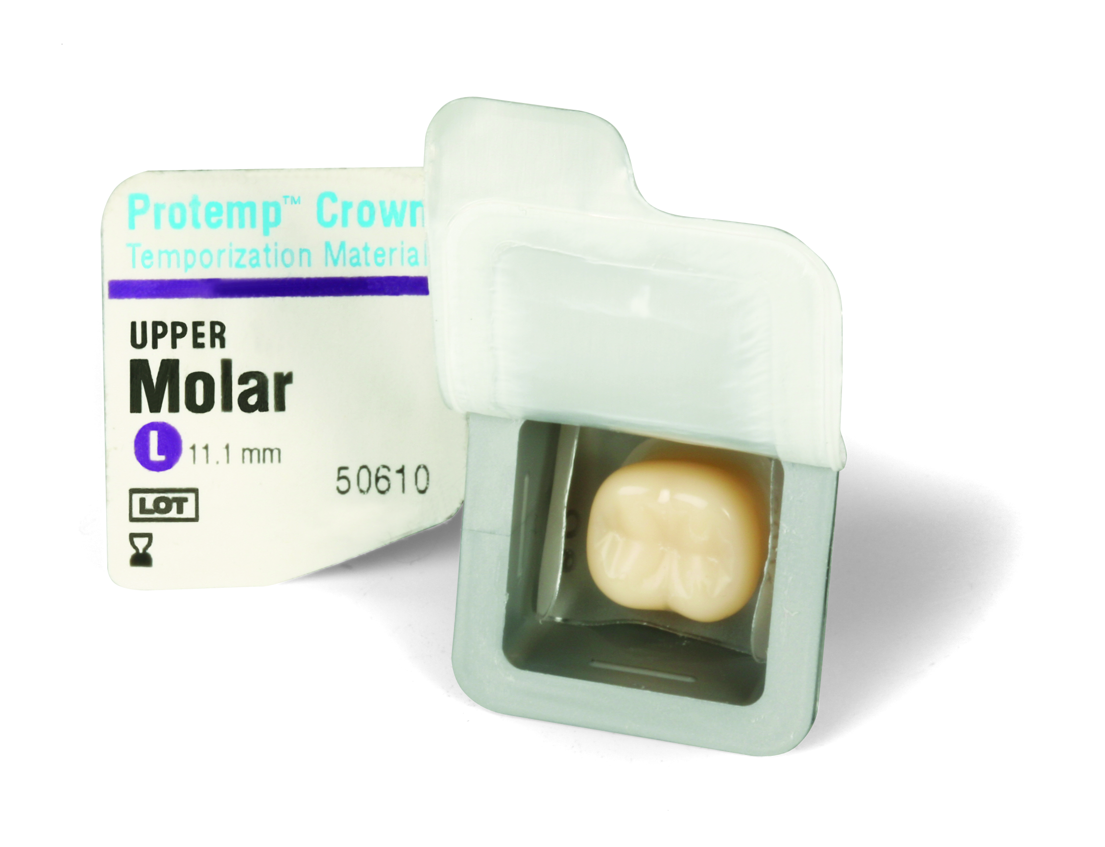 Protemp Crown Temporization Material, Adult, Refill, Upper Large Molar, Universal Shade, 5/Pk thumbnail 12