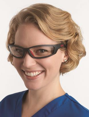 Hager Sports Pro Anti-Fog Protective Eyewear with Clear Lens and Grey/Red Hard Coat Frame - Hager Sports Pro Anti-Fog Protective Eyewear with Clear Lens and Grey/Red Hard Coat Frame - Image 1