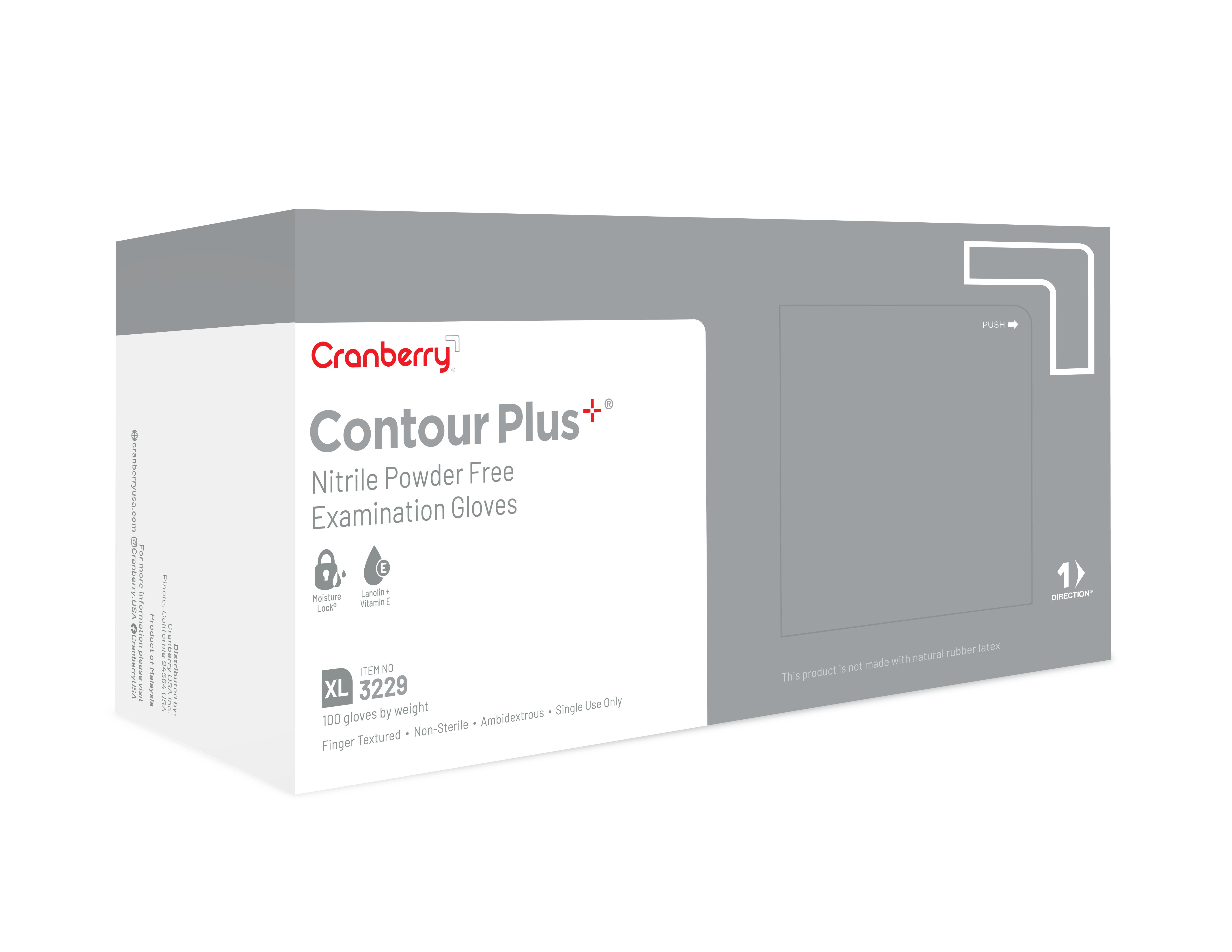 Contour Plus Nitrile Exam Gloves X-Large Pro White Non-Sterile thumbnail 10