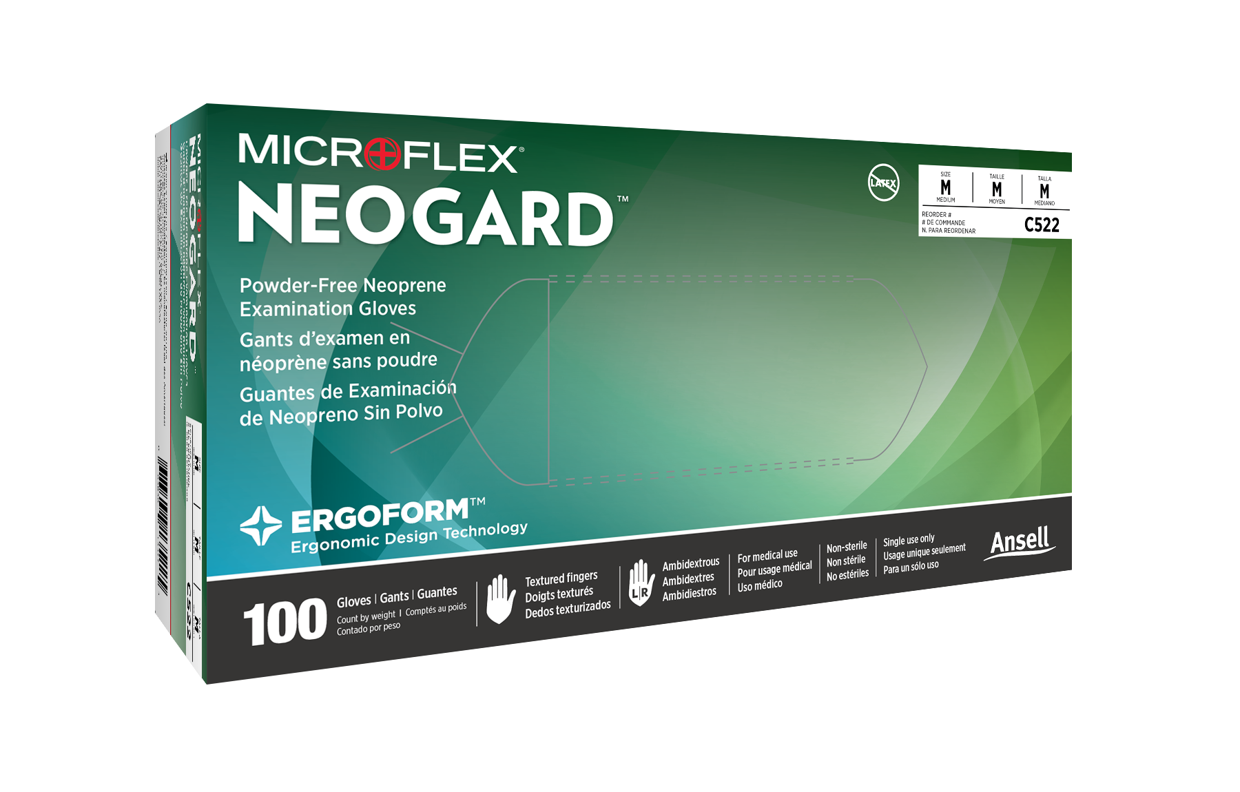 Neogard TOUCH Neoprene Gloves 200/Pk Medium product image