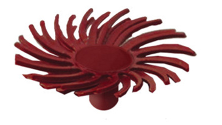 Sunburst 1/2'' TC Snap-On Discs Red 220 Grit (A/O) Box of 30 - Sunburst 1/2'' TC Snap-On Discs Red 220 Grit (A/O) Box of 30 - Image 1