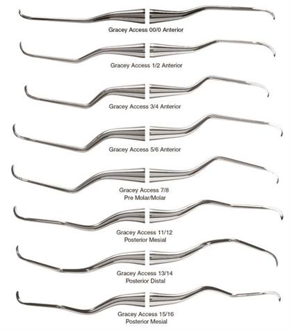 Curette Gracey Access Double End Size 00/0 EagleLite Stainless Steel Ea thumbnail 7