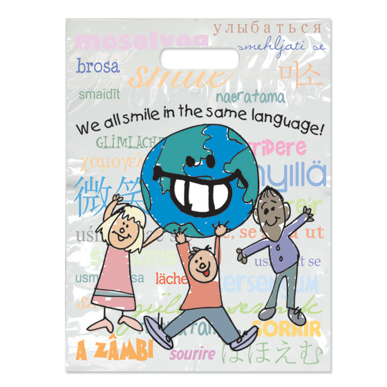 Full Color Bags We All Smile 9 in x 13 in 250/Pk thumbnail 2