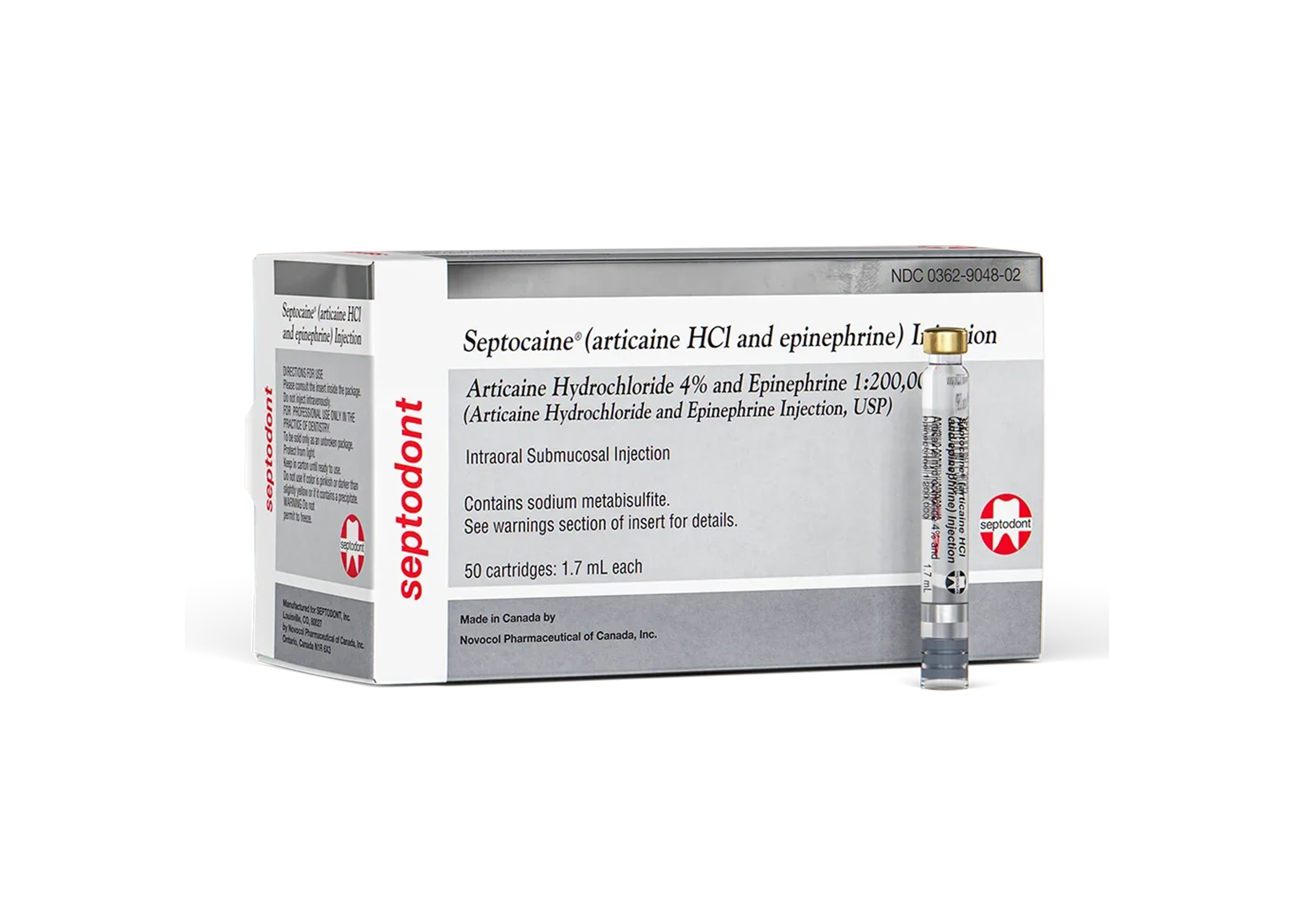 Septocaine 4% Articaine w/EPI 1:200M (50) - Septocaine 4% Articaine w/EPI 1:200M (50) - Image 1