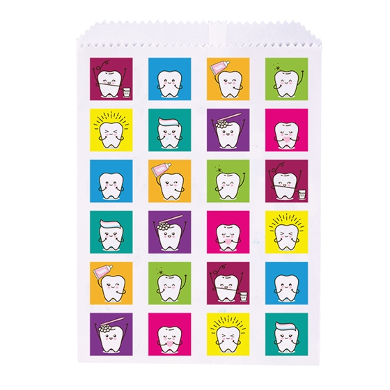 1 Sided Bags Happy Teeth White 100/Pk thumbnail 3