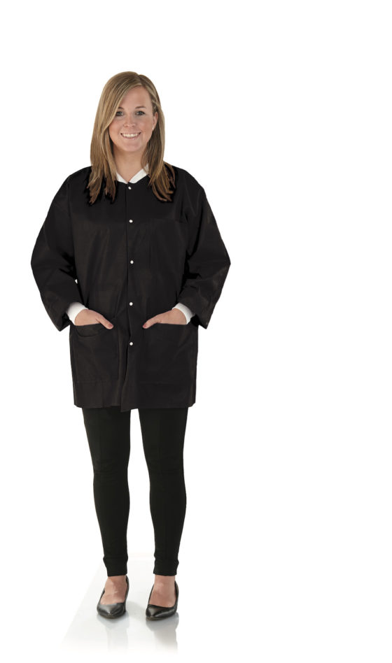 SafeWear Disposable Hipster Jacket, Large, Jet Black, 12/Pk, 8118-C (Discontinued) thumbnail 11