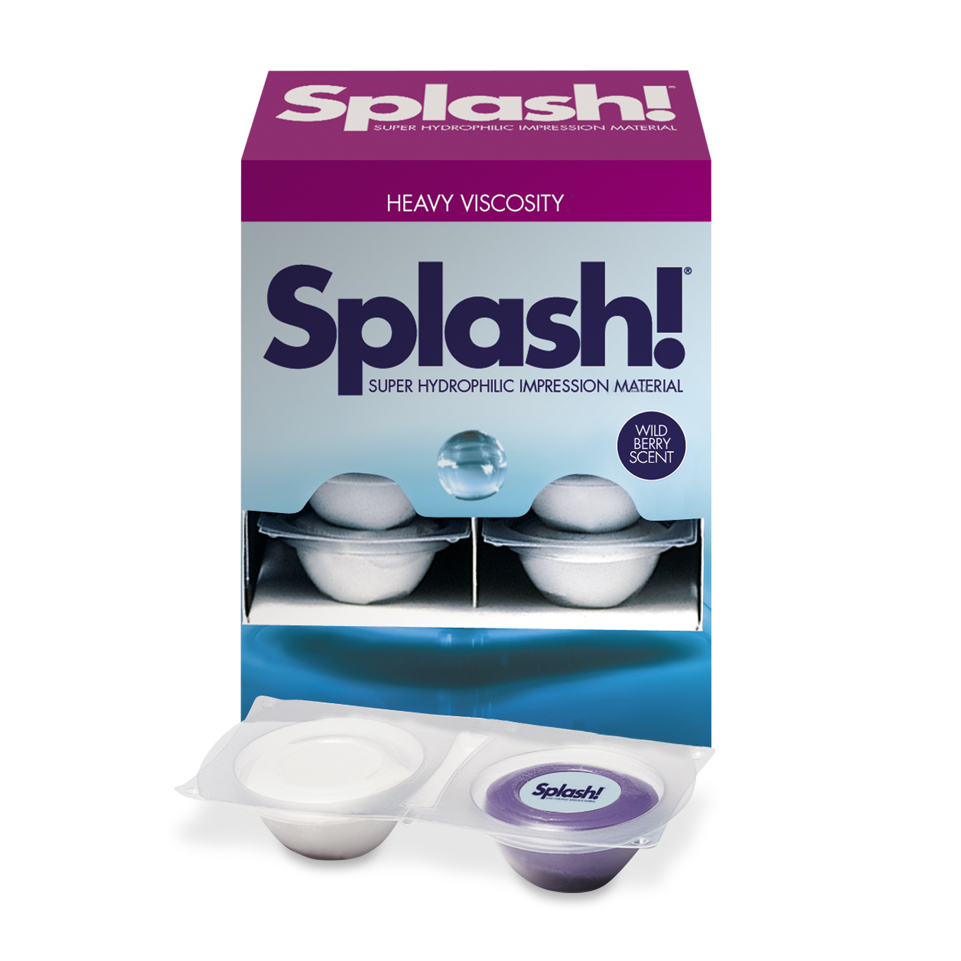 Splash! VPS Impression Material, Putty Pak, Regular Set, 18 ml, Wild Berry, Purple, 12/Pk, SPD1219 thumbnail 10