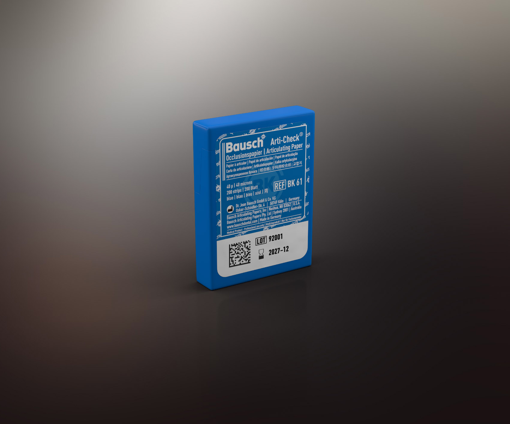 Arti-Check Micro-Thin Articulating Paper, 40 microns, Blue, 200/Pk, BK61 thumbnail 14