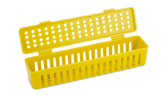 Plasdent Instrument Steri Container, Plastic, Neon Yellow, 1/Pk, 203SCS-3 thumbnail 2