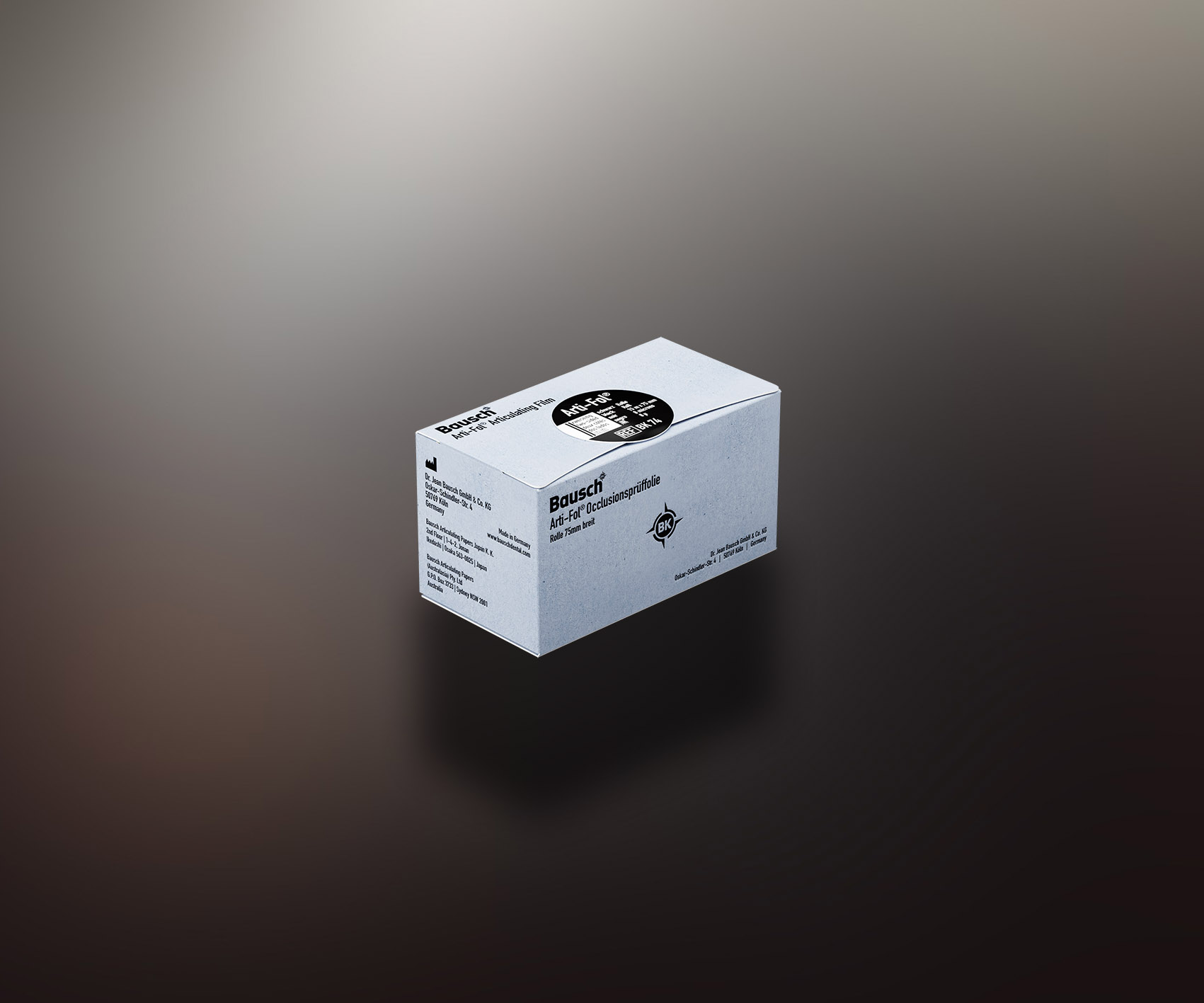 Arti-Fol II Articulating Film BK-74 Black / Black Double Sided Roll in Dispenser thumbnail 2