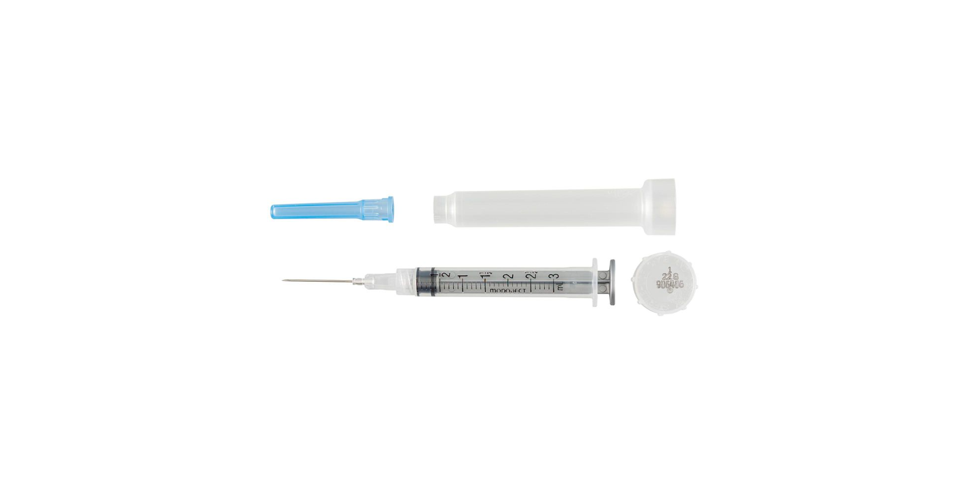 Monoject 3cc 23GA x 1" Syringe (100) thumbnail 2