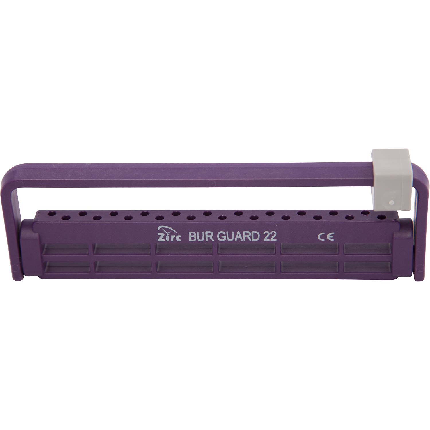 Steri-Bur Guard Bur Block Antimicrobial Microban 22 Hole Plum Detachable Lid Ea thumbnail 7