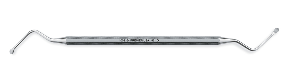 Surgical Curette, Lucas Alveolar, Double-End, Octagonal Handle, # 86, 1/Pk, 1003164 thumbnail 6