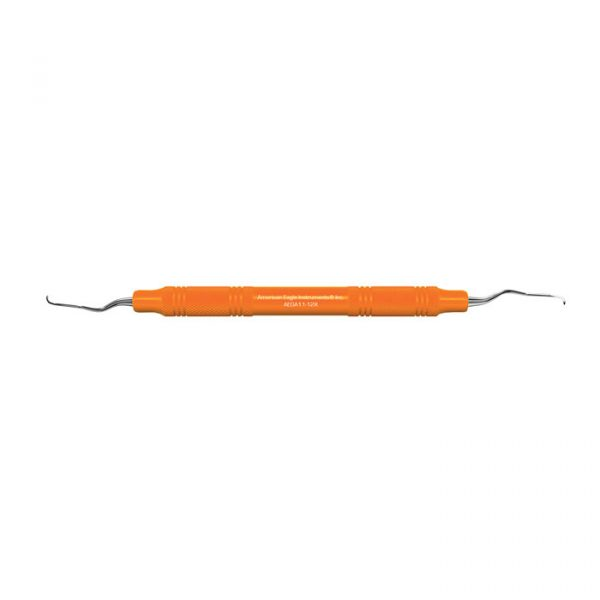 Gracey Access Curette, # 11-12, Posterior Mesial, EagleLite Handle, Resin, 3/8", Orange, 1/Pk, AEGA11-12X thumbnail 9