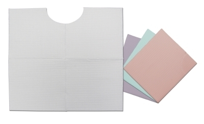 Contour Neck Lavender Bib 17X18 2-Ply Poly (500) - Contour Neck Lavender Bib 17X18 2-Ply Poly (500) - Image 1