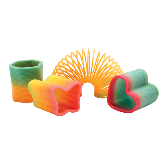 Toy Coil Assorted Shapes Rainbow 48/Pk thumbnail 2
