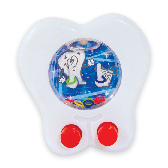 Toy Water Game Tooth Shaped White 24/Pk thumbnail 2