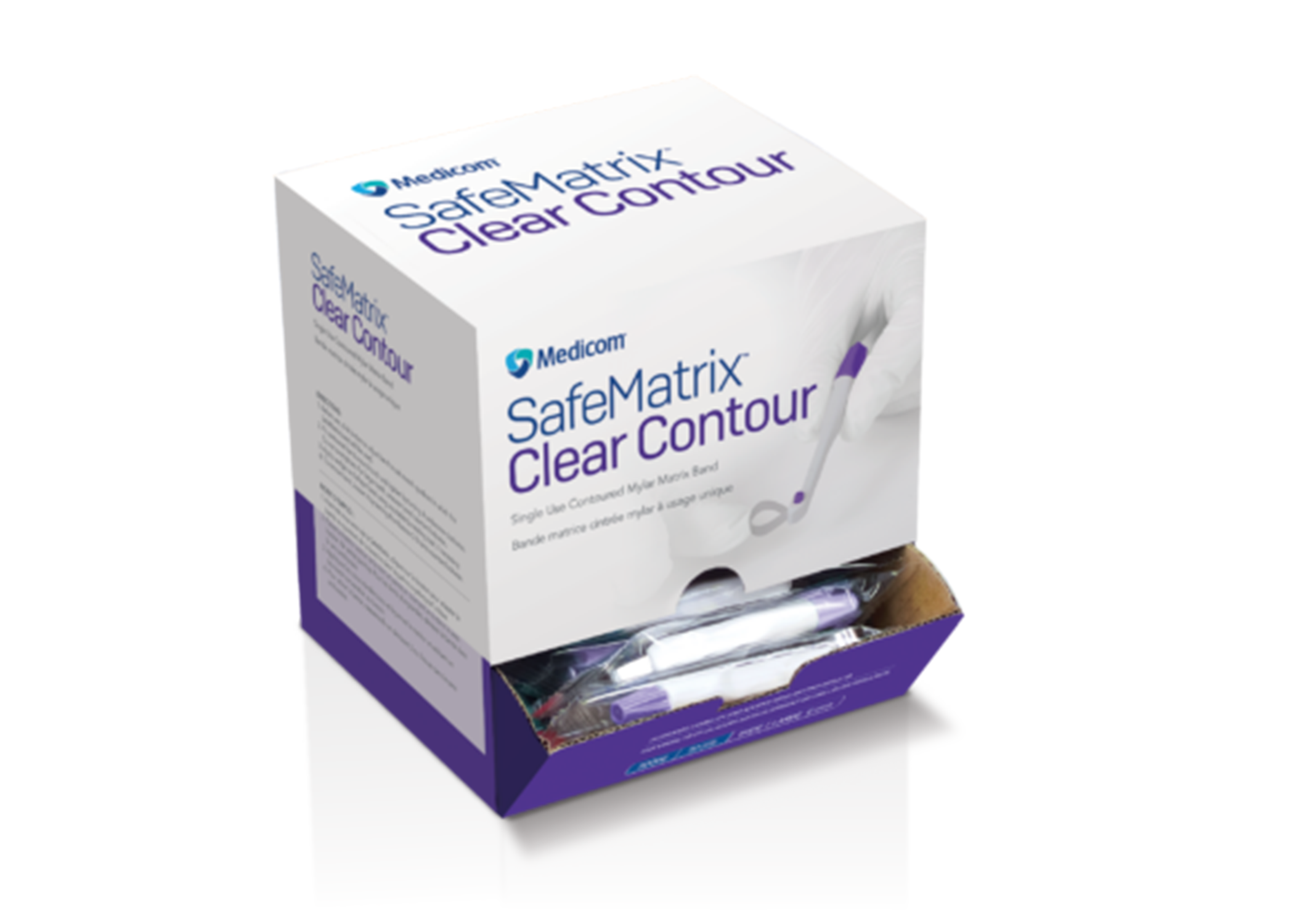 SafeMatrix Clear Contoured Matrix Band 50/Bx thumbnail 6
