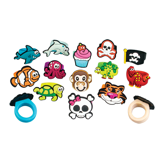 Ring Children Animals Rubber 72/Pk, JV338 thumbnail 2