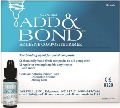 Add & Bond Resin-Based Adhesive Composite, Light-Cure, Repair Kit Primer, 5 ml, 1/Pk, S260 thumbnail 3