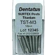 Surtex Posts Titanium 1.35 mm Parallel Sided & Tapered End 12/Bx thumbnail 8