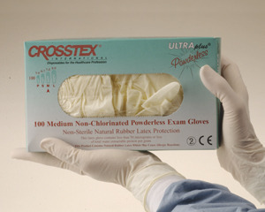 -ULTRA PLUS MED LATEX GLOVES (100) product image