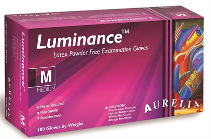 -Aurelia Luminance XS Latex PF Gloves (100) - -Aurelia Luminance XS Latex PF Gloves (100) - Image 1