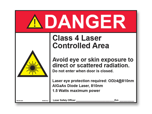 Laser Safety Sign Ea thumbnail 4