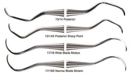 #13-14 Stainless Steel McCall Curette 3/8" thumbnail 2