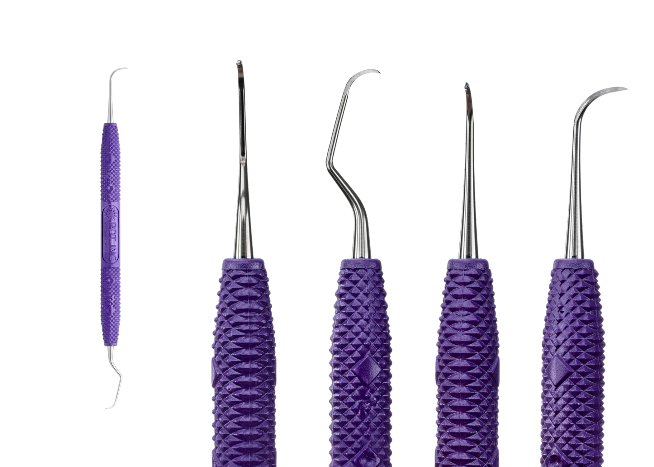 Cruise Line Sickle Scaler, Double-Ended, N128/L5 Nebraska/Langer, Anterior, Purple, 1/Pk, R091 thumbnail 9