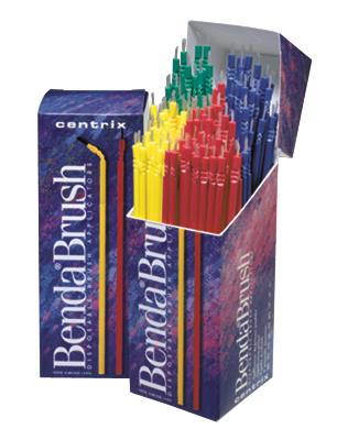 Benda Brush Single-Ended Applicators, Big Box, Regular, Yellow, 576/Box, 370503 thumbnail 13
