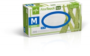 Aloetouch Ice Nitrile Exam Gloves Small Green Non-Sterile thumbnail 6