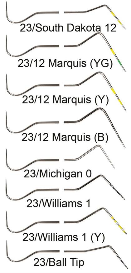 Explorer/Probe, Double-Ended, # 23 Marquis/12 Shepherd's Hook, EagleLite, 3/8", Yellow, 1/Pk, AEEP23/12YX thumbnail 7