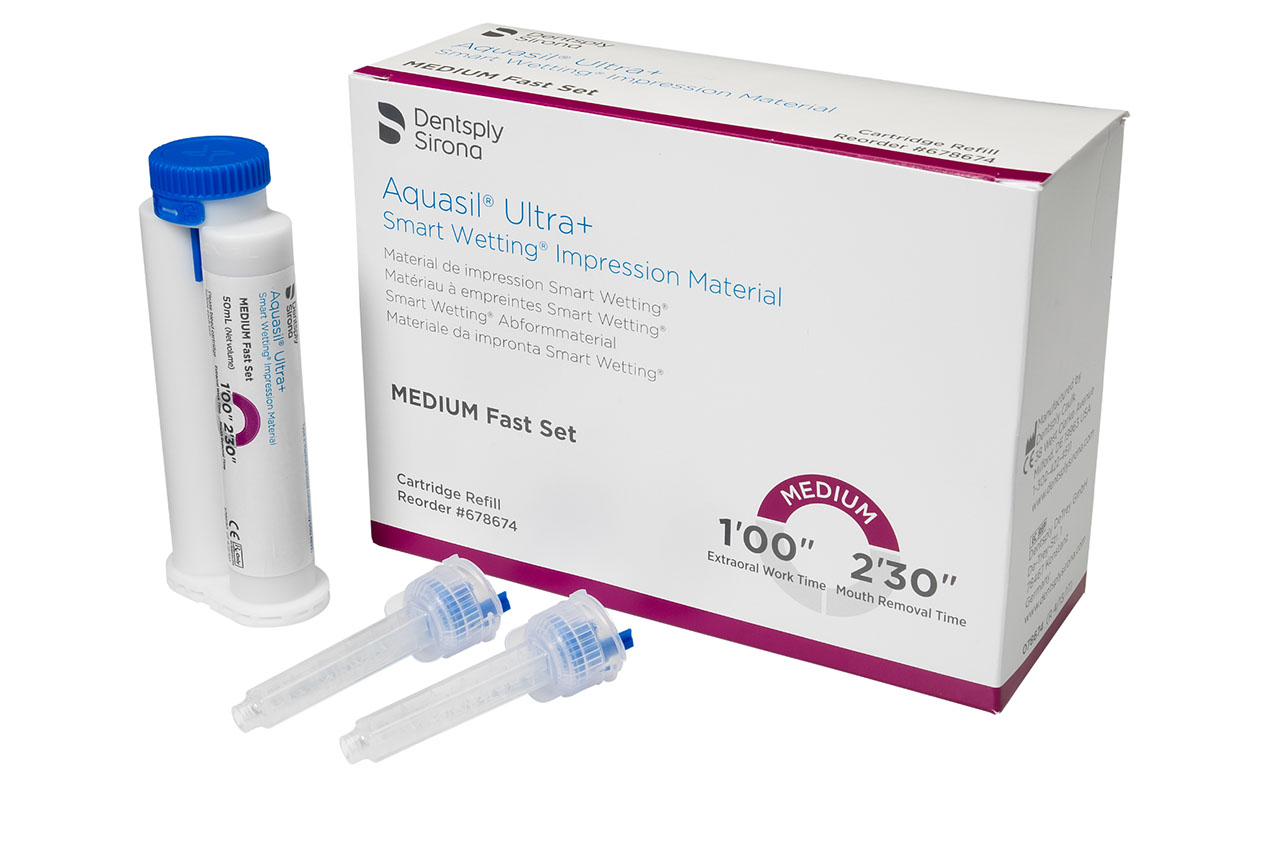 Aquasil Ultra+ Smart Wetting Impression Material Fst Set 50mL Mnt Bulk Rfl 24/Pk product image