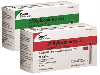 Xylocaine, 2% Lidocaine, with Epinephrine, 1:50,000, 1.7 ml, Green, 50/Box, 22216 thumbnail 14