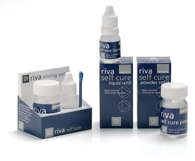 Riva Self-Cure Glass Ionomer Restorative, Powder Refill - Riva Self Cure Powder A4 Dark Yellow Refill 15 g thumbnail 2