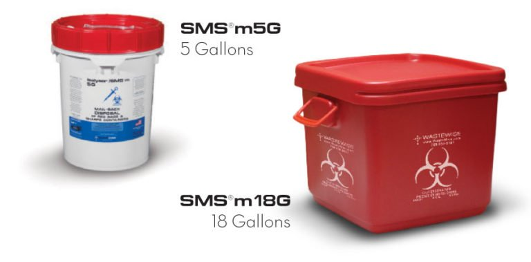 Isolyser/SMS m Sharps Mailer System 5g Red/Wht 13x13x15" Scrw Ld Wd Opn Plstc Ea thumbnail 7