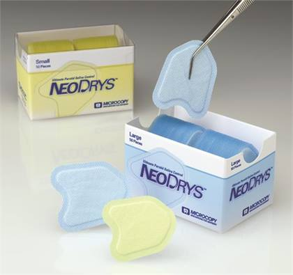 NeoDrys Reflective, Saliva Absorbent Cotton Roll Substitute, Small, Yellow, 50/Pk, DYRS thumbnail 13