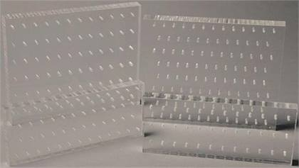 Plexiglass Bur Block, 36-Hole, FG/RA Combo, Clear, 1/Pk, 1516BHALF thumbnail 4