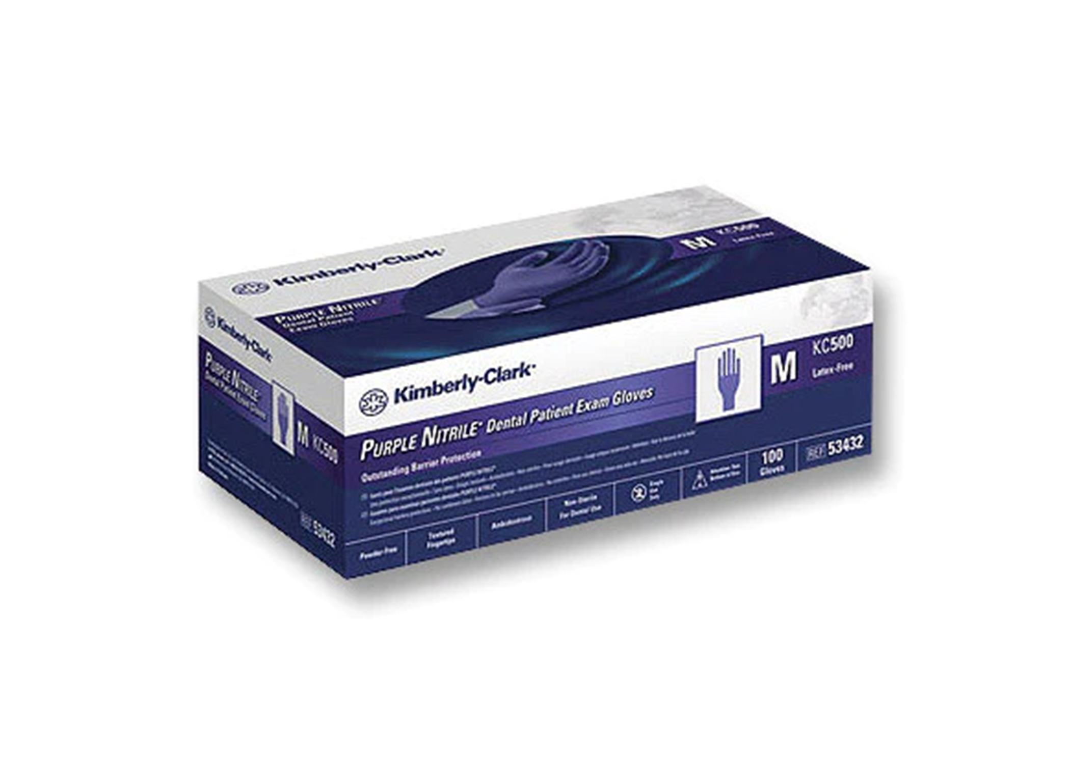 Purple Nitrile Dental Exam Gloves, Powder-Free, Medium, 100/Box thumbnail 16