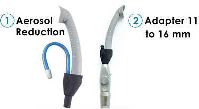 HVE Air Protect XL Y-Adapter Kit Nonvented Gray Molded Plastic Autoclavable Ea product image