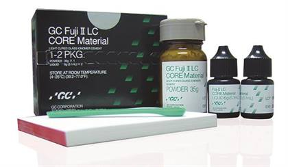 Fuji II LC Resin-Reinforced Core Build-Up Material, Triple-Cure, Powder & Liquid, 1:2 Package, Blue, 1/Pk thumbnail 8