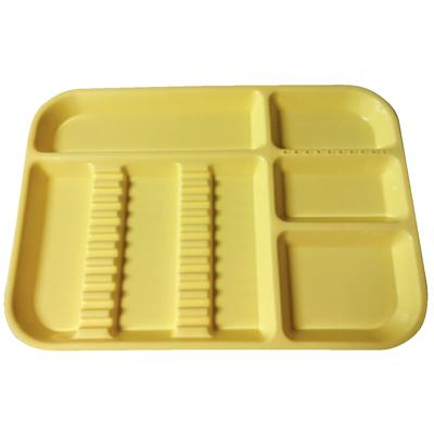 Plastic Set-Up Trays, Ritter, Divided, # B, 13 1/2" x 9 5/8" x 7/8", Light Yellow, 1/Pk, 300BD-3 thumbnail 8
