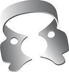 -Rubber Dam Clamp A Winged Stainless Steel - -Rubber Dam Clamp A Winged Stainless Steel - Image 1