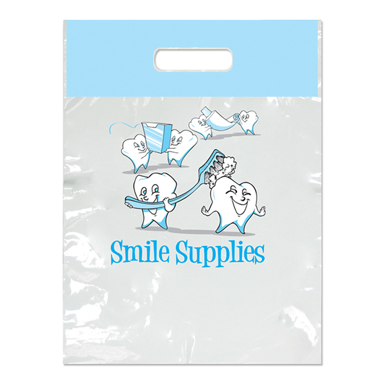Tooth Supplies Patient Bags, Small, White, 7.5" x 9", 100/Pk, SBG72 thumbnail 3