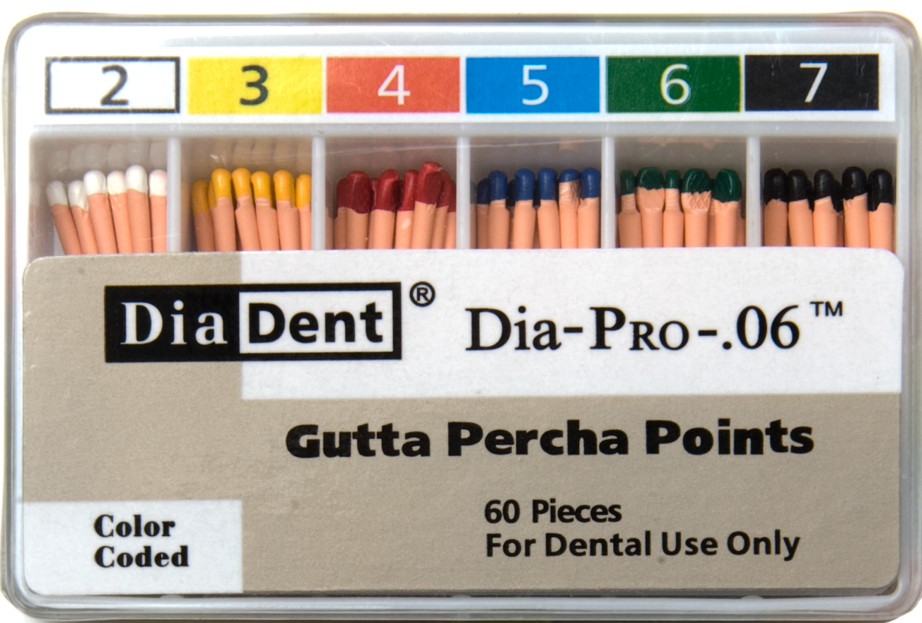 Dia-Pro Gutta Percha Points Size 8 60/Bx thumbnail 2